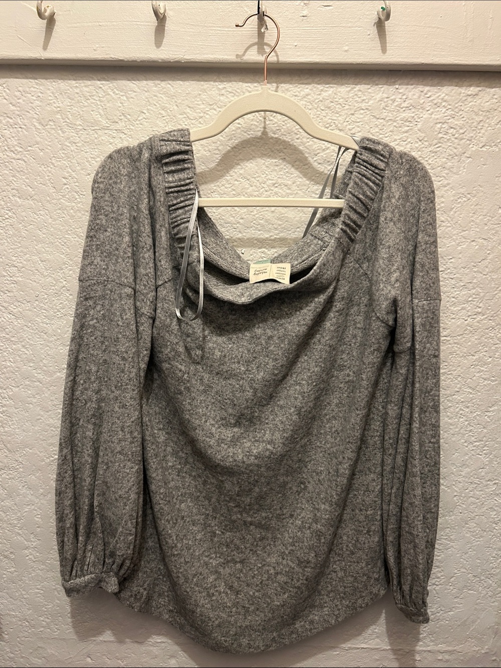 ⭐️ANTHROPOLGIE⭐️SATURDAY SUNDAY NWT Women's Gray Cowl Neck Pullover Sweater - Picture 7 of 7